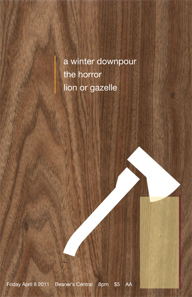 A Winter Downpour w/ Lion or Gazelle + The Horror