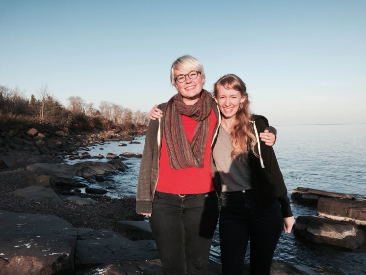 Photo of me and a friend during my time in Duluth. 