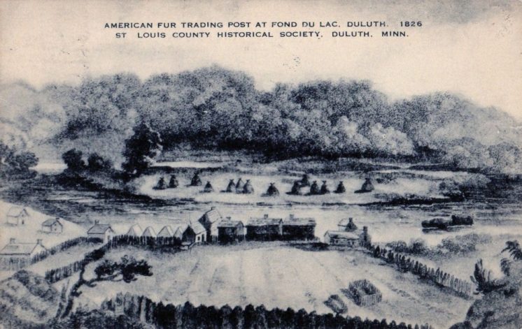 American Fur Trading Post at Fond du Lac 1826