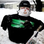 Yoda hockey Christmas booze snow goon