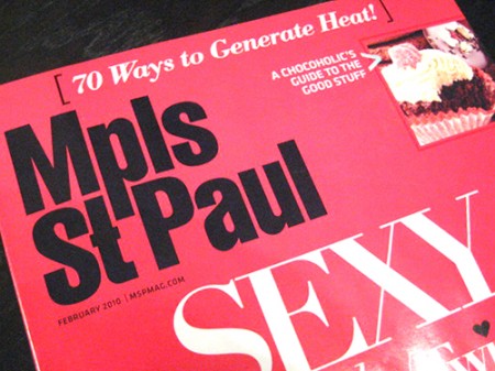Mpls/St.Paul magazine, Feb 2010