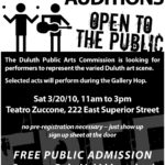 WANTED:  Talented Twin Ports Performers