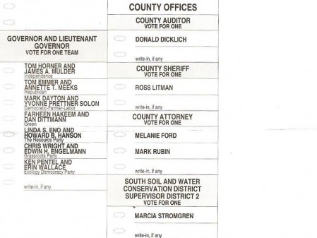 Sample Ballot for Duluth, St. Louis County, Minnesota 2010 General ...
