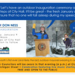 Monday, January 9 – City Inauguration Festivities
