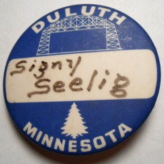Signy Seelig Duluth button