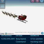 Track Santa’s journey around the world.