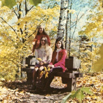Homecoming queen candidates - Sitting - Laurie Doctor and Jean Hanson - Standing - Mary Wagner