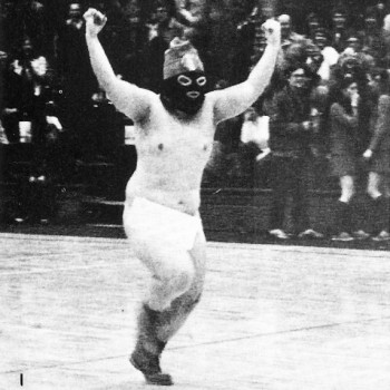 The streaker adds excitement to the game