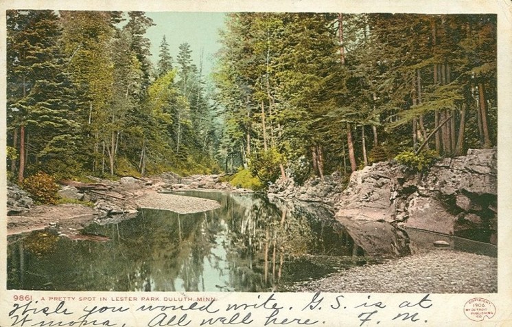 A pretty spot in Lester Park in 1906