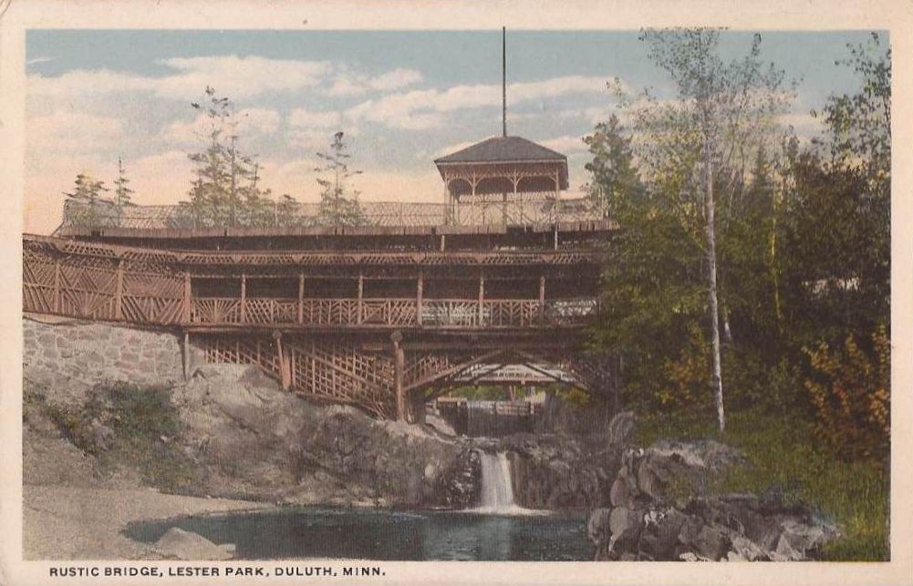 Rustic Bridge - Lester Park circa 1930s
