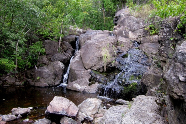 A waterfall on Merritt Creek near Skyline Parkway