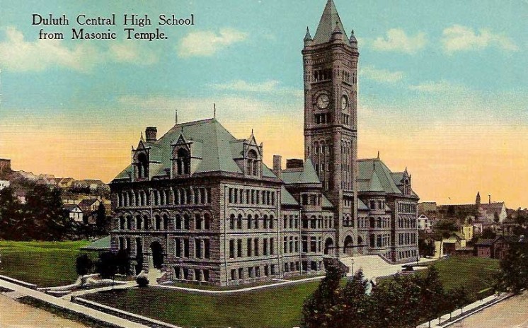 Duluth Central High School from Duluth Masonic Temple