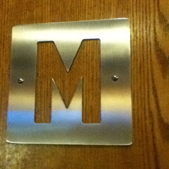 Men's room sign