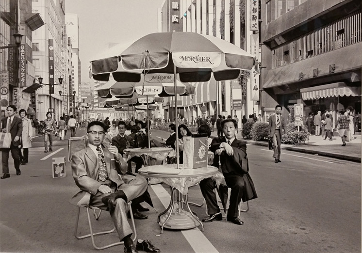 Ginza on foot, Tokyo, April 1976