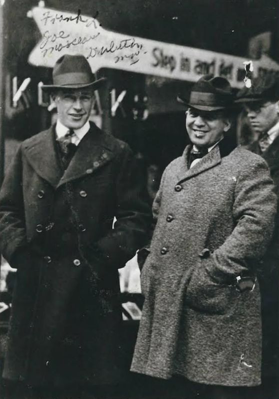 Frank Lundgren and Joe Marceau circa 1918