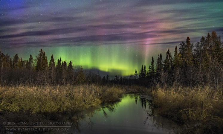 "Shamrock Aurora Borealis" - captured north of Duluth