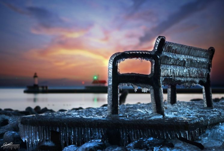 Ice Bench - Taken last winter, when what seems like the entire city was coated with an inch of ice. 