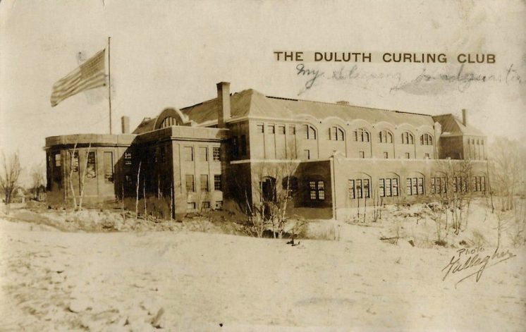 Duluth Curling Club postcard 1929