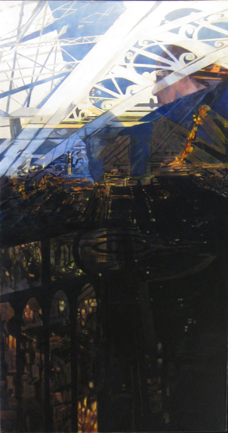“Une Nuite Avec Lumiere” 2012 Oil on canvas 60” x 38”
