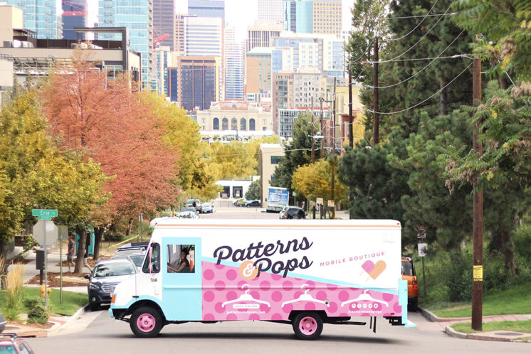 Patterns & Pops started as an Instagram clothing retailer. When they mobilized their business with “Patsy,” I was hired to refresh their look and design this fashion truck. The clothes hangers dangling from the vehicle’s form was one of my favorite parts.