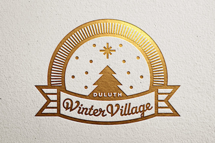 The Duluth Winter Village logo. I was incredibly fortunate to work on the visual identity for this community event.