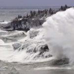 Three Videos: Raging Spring, Exploding Waves, Oscillating Ice