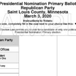 Duluth 2020 Presidential Nomination Primary Sample Ballots