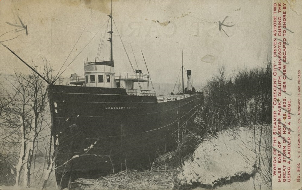 Postcards from the Wreck of the Steamer Crescent City - Perfect Duluth Day