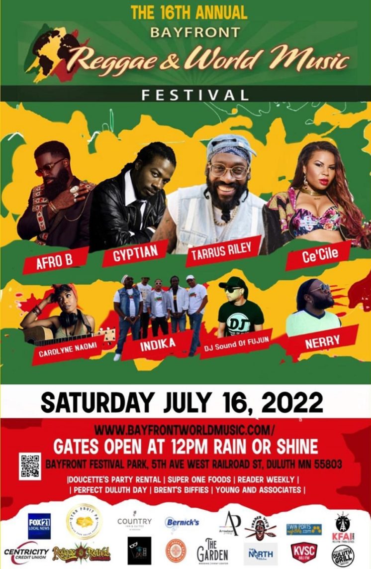 Bayfront Reggae & World Music Festival 2022 Perfect Duluth Day