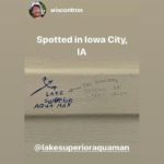 Lake Superior Aquaman graffiti in Iowa City