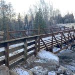 New Fairmount Snowmobile Trail Bridge Over Kingsbury Creek