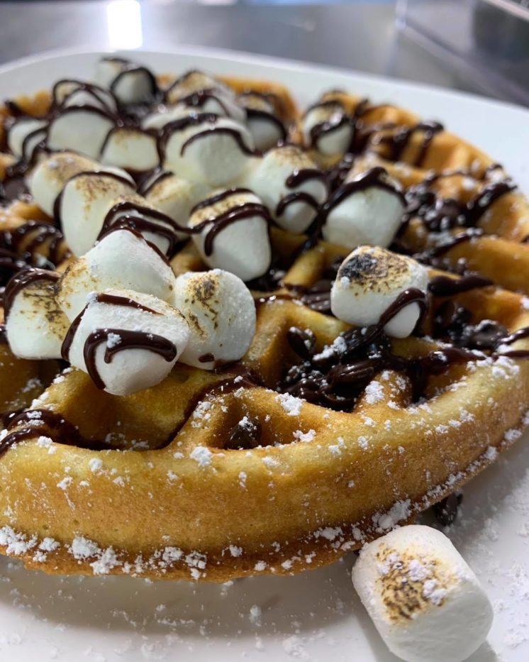 S'more waffle from Superior Waffles