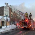 Condemned Esmond building gutted by fire