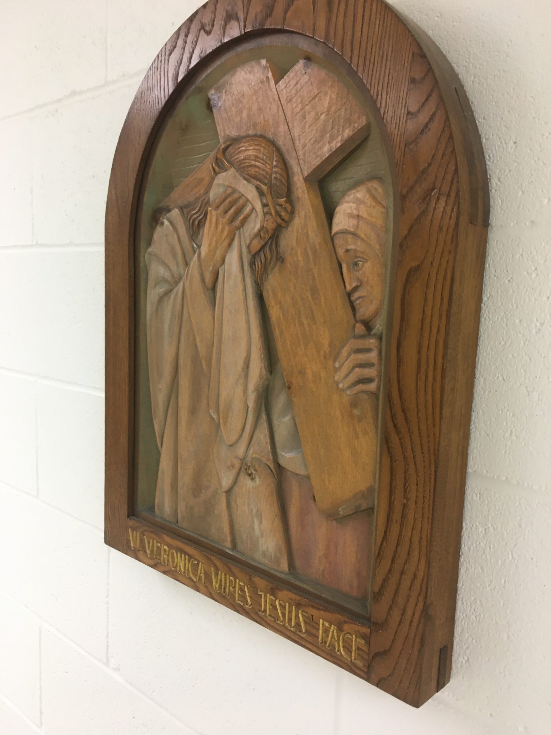 One of the Stations of the Cross, now a centerpiece at Mater Dei Apostolate