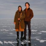 Nat Harvie and Adelyn Strei ice sheet jam sesh