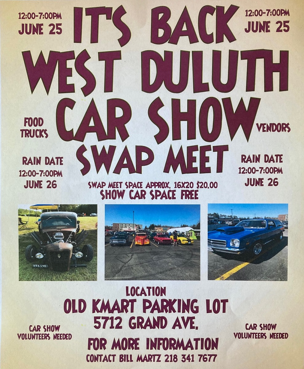 West Duluth Car Show and Swap Meet Perfect Duluth Day