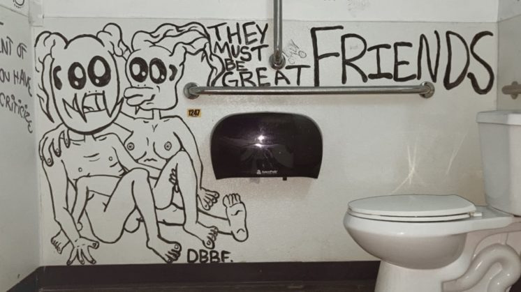 bathroom mural