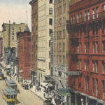 Postcard from West Superior Street, Alworth Building, et. al.