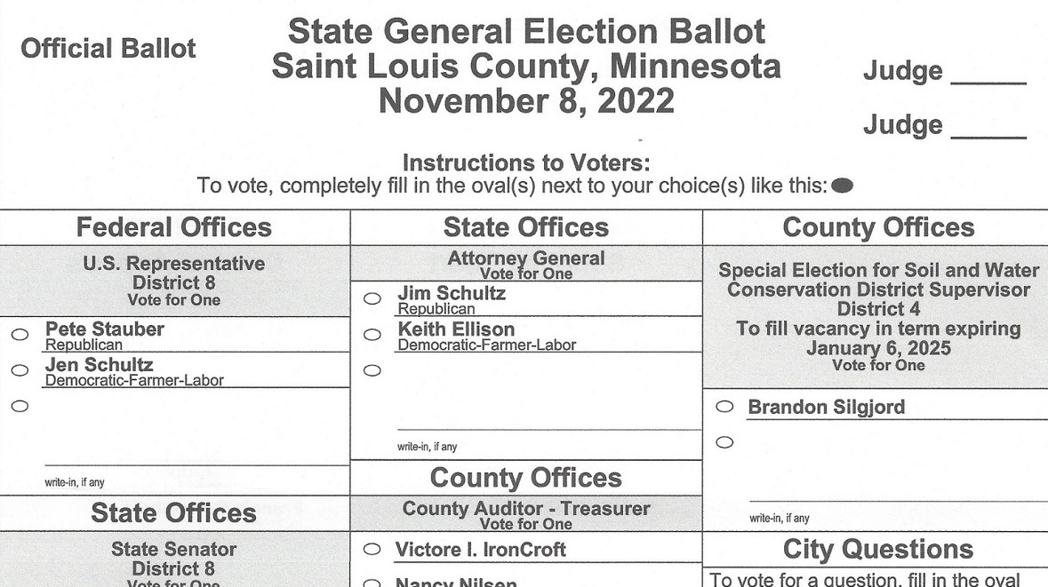 Duluth 2022 General Election Sample Ballot Perfect Duluth Day