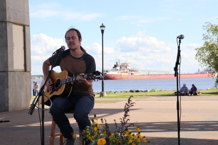 Shane Nelson plays at Bayfront in Duluth