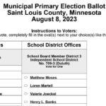 Duluth 2023 Primary Election Sample Ballot