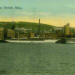 Postcard from the Duluth Waterfront in 1916