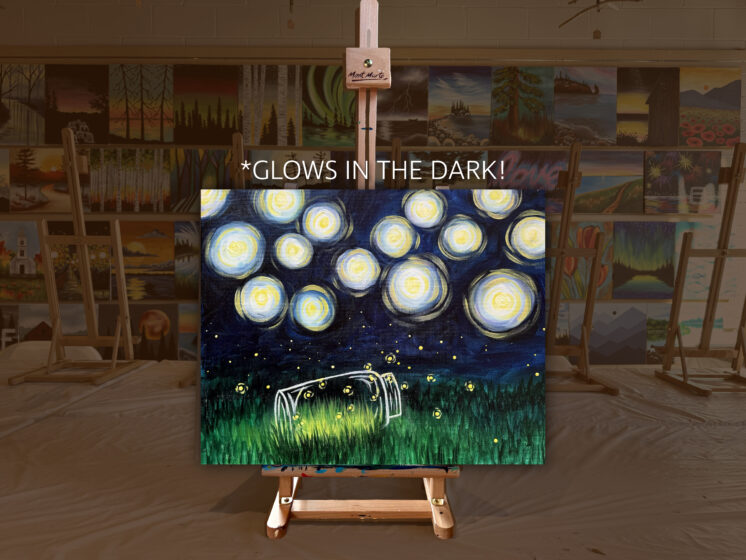 Glow fireflies for ad