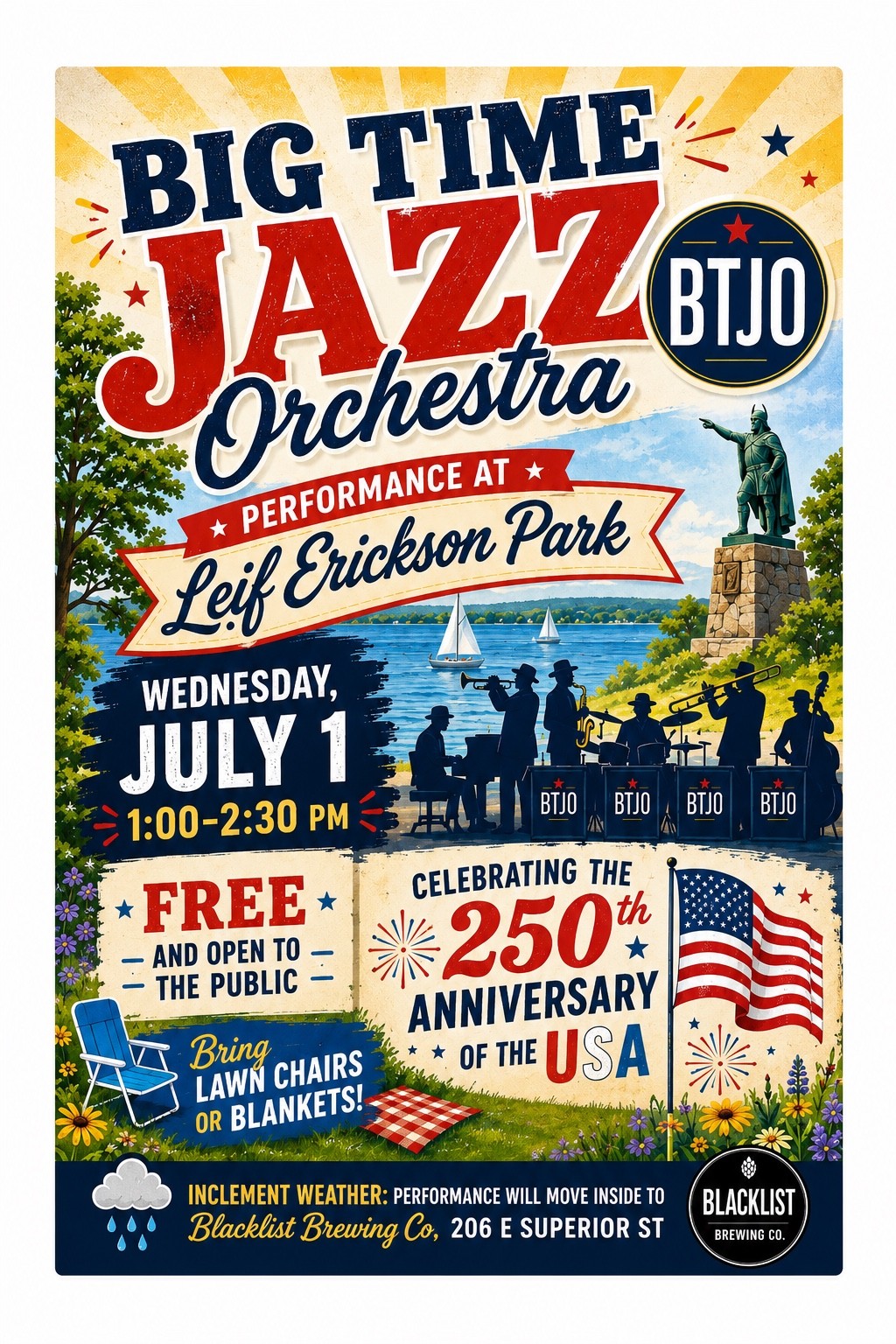 Big Time Jazz Orchestra Celebrating the 250th of the USA – Perfect