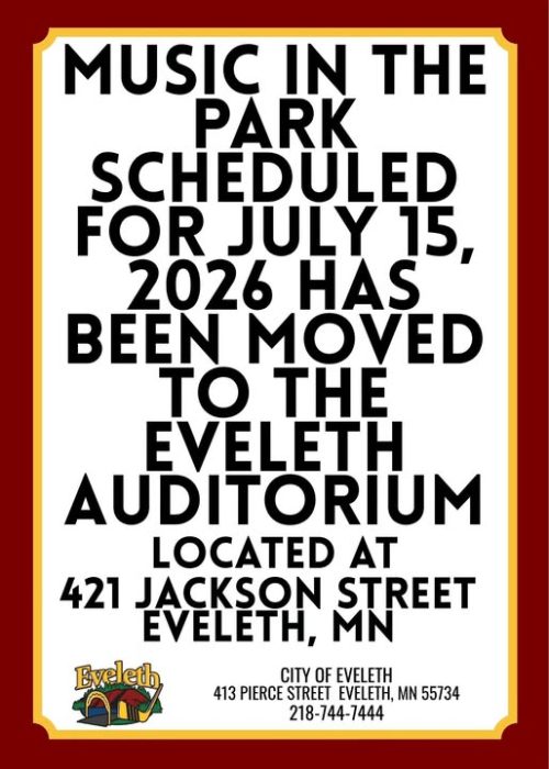 Music in the Park Eveleth Auditorium