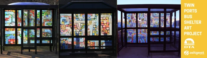 Bus Shelter Art Banner
