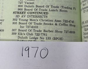 Duluth Board of Trade 1970 Polk Directory