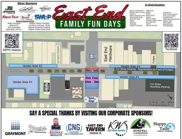 East End Days Map