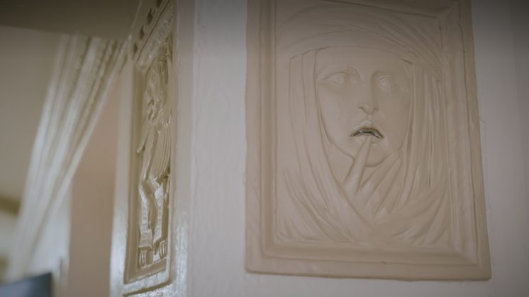 The Book Club Murders Denfeld bas relief