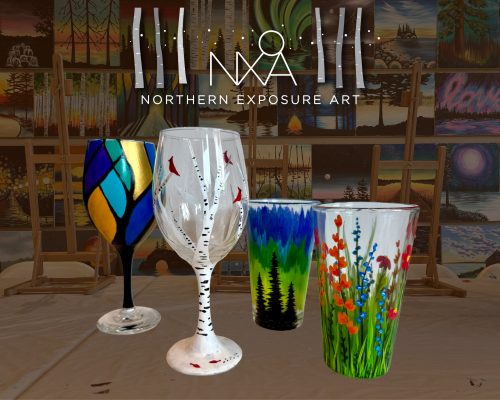 Glassware painting ad